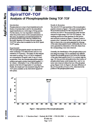 Apps Note Phosphopeptide